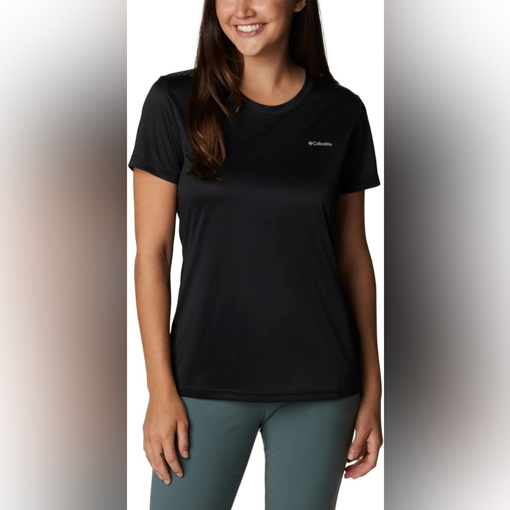 NWT Columbia Hike Crew T-shirt Women’s Black Size L